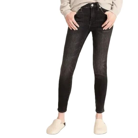 J. Crew High-Rise Toothpick Jeans in Charcoal Wash, Size 25 - Picture 1 of 9